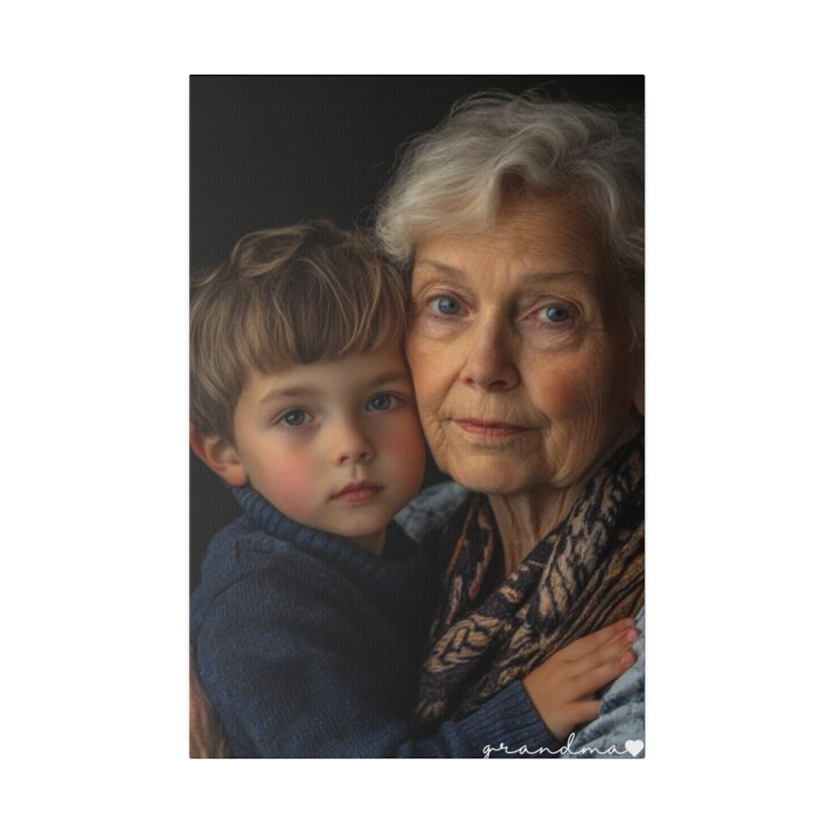 Photo Grandma Matte Canvas, Stretched, 0.75"