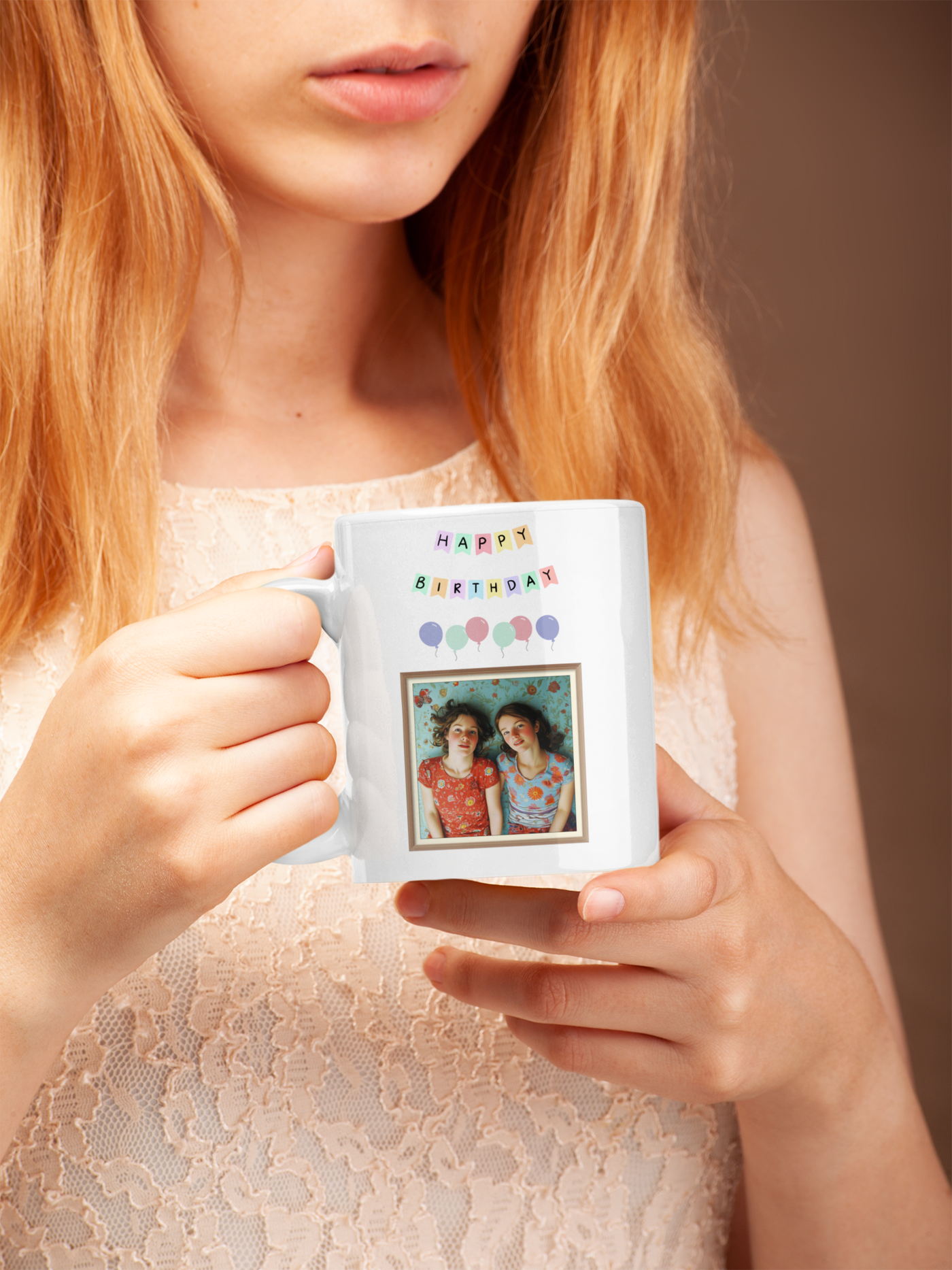 Happy Birthday Photo in a Frame Mug