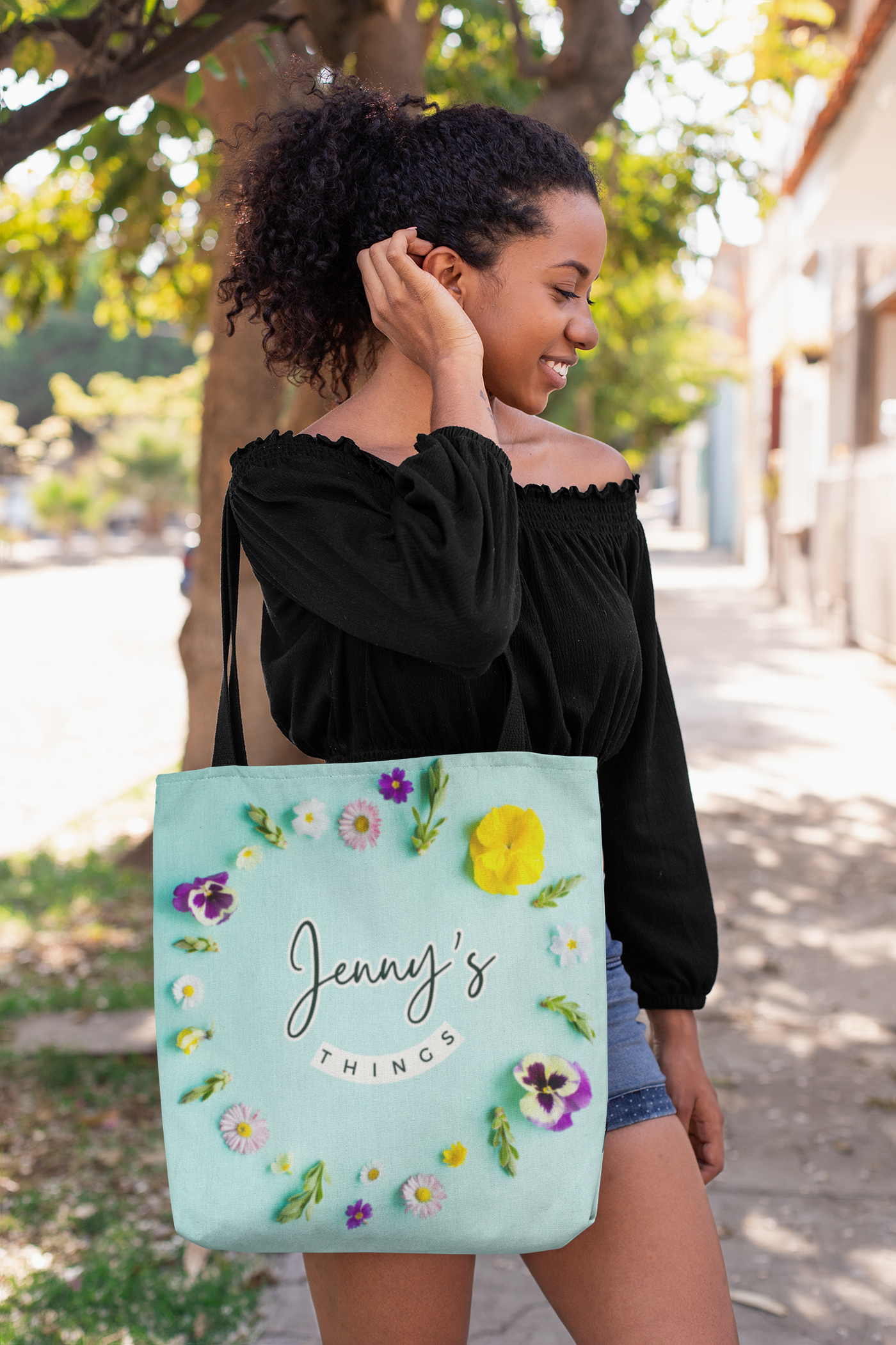 Personalized Name Tote Bag