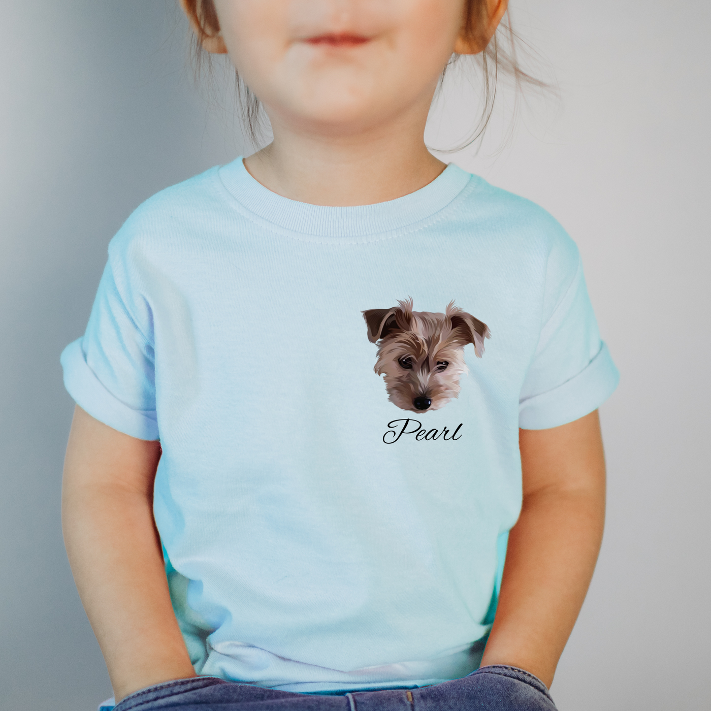 Custom Personalized Dog Toddler Tshirt