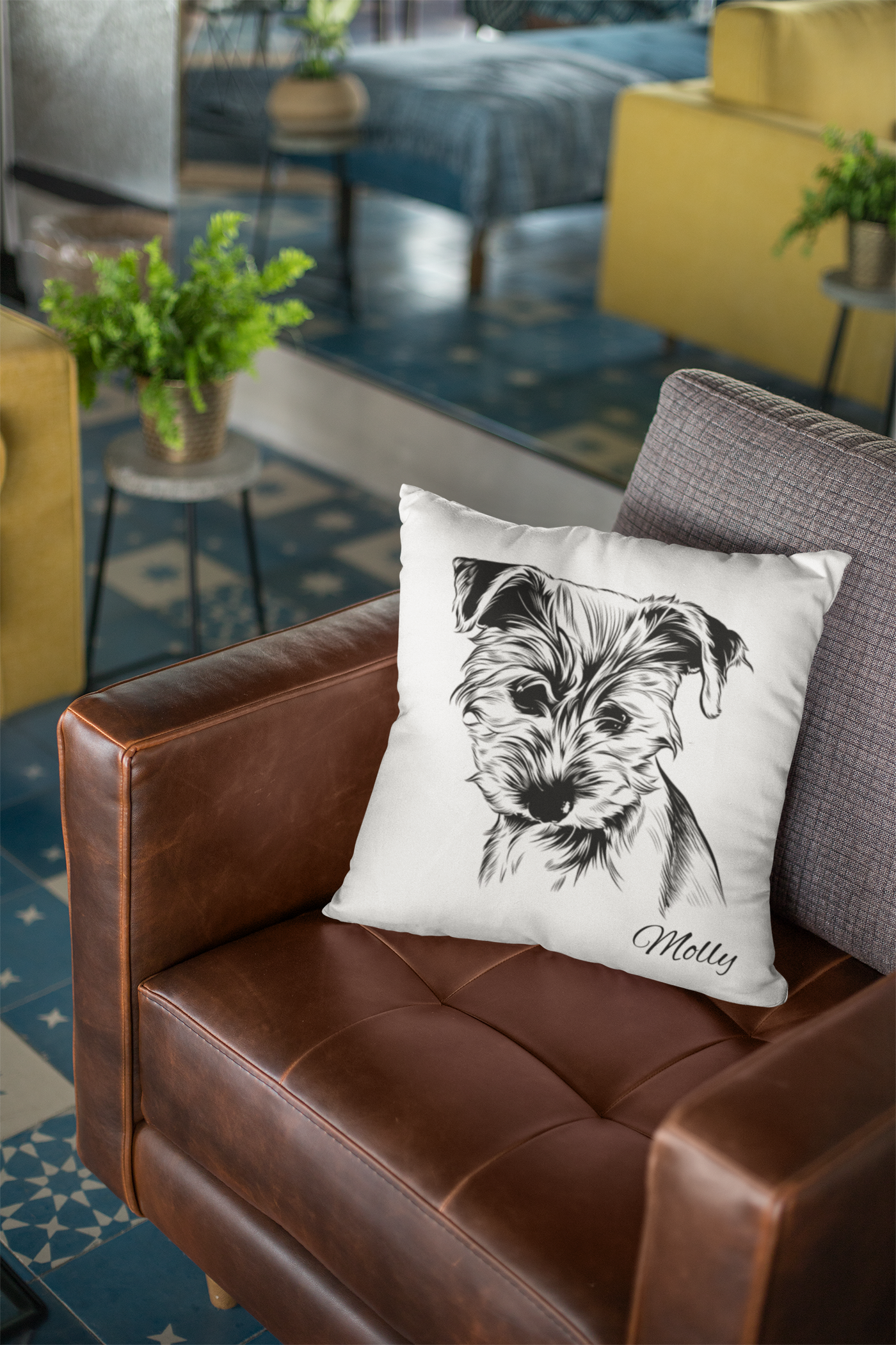 Custom Pet Pillow Using Pet Photo + Name Custom Dog Pillow Personalized Pet Pillow