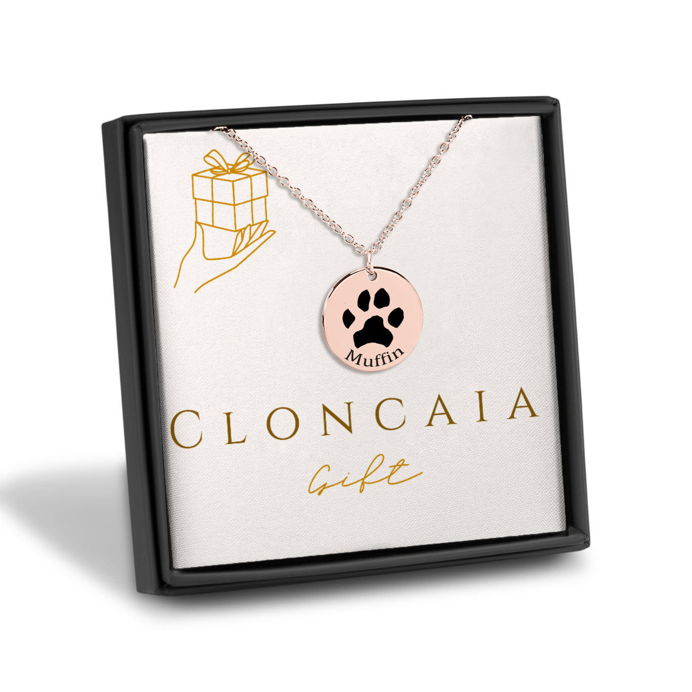 Actual Paw Print Necklace