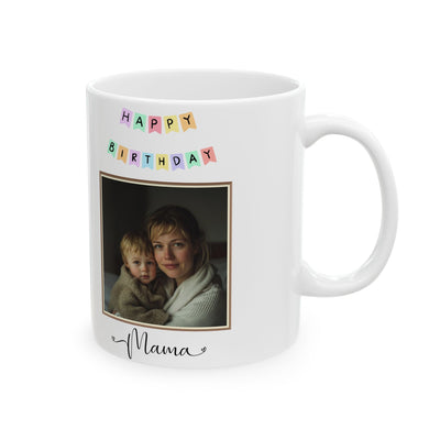 Happy Birthday Mom Mug with Photo