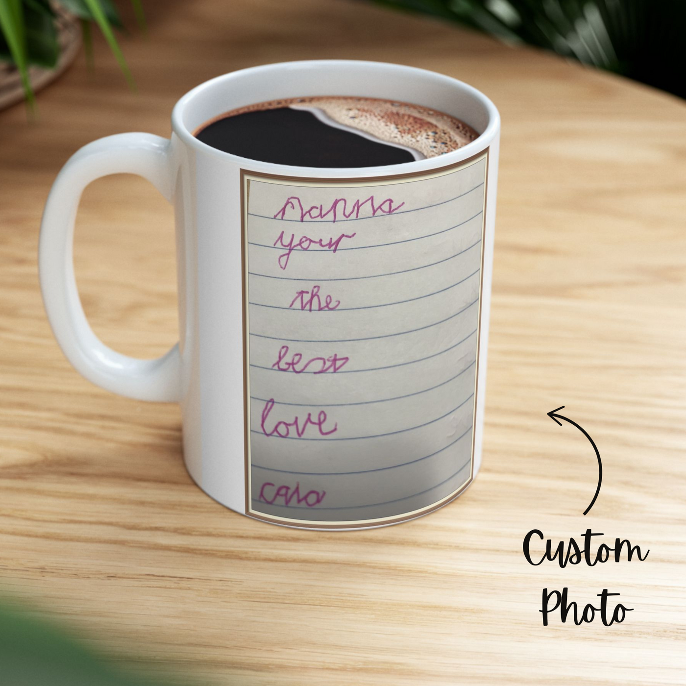 Childrens Writing Nanna Mug