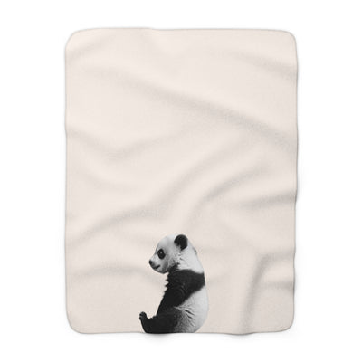 Panda Sherpa Fleece Blanket