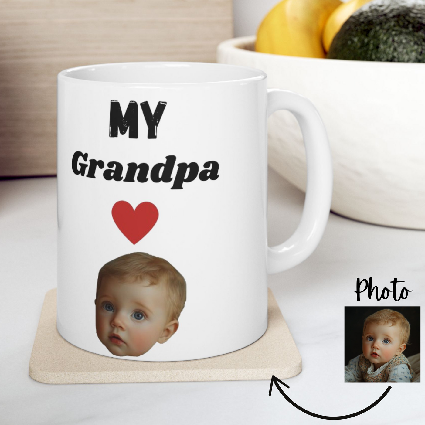 Personalized Photo Mug Grandpa