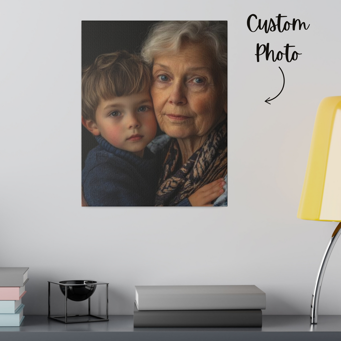 Photo Grandma Matte Canvas, Stretched, 0.75"