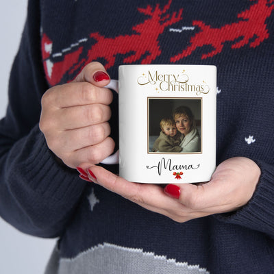 Happy Christmas Photo Mom Mug