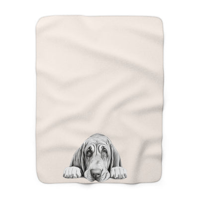 Bloodhound Sherpa Fleece Blanket