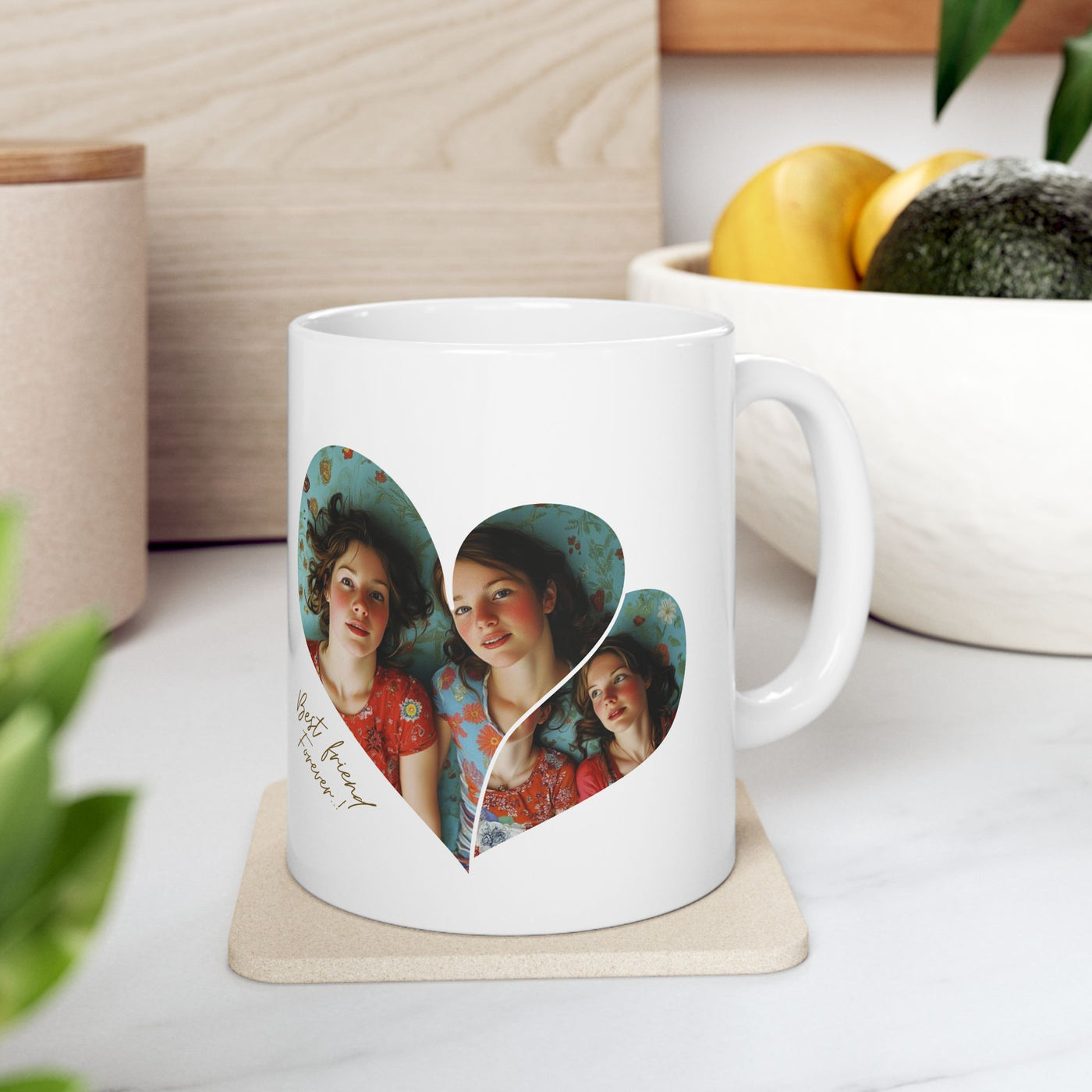 Best Friend Personalized Photos x 2 Mug