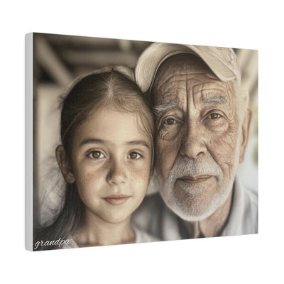 Photo Grandpa Matte Canvas, Stretched, 0.75"