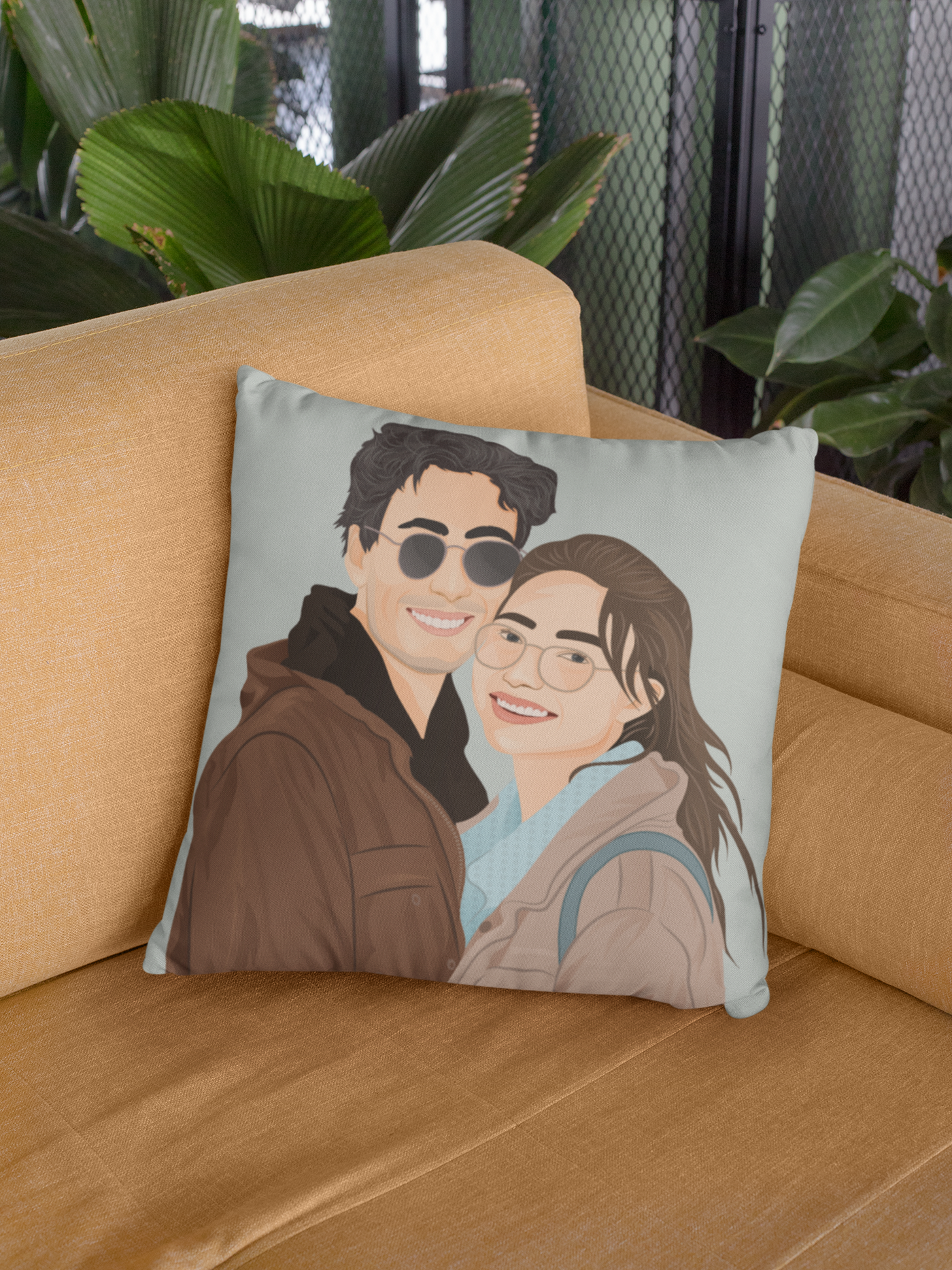 Custom Drawn Peron Pillow