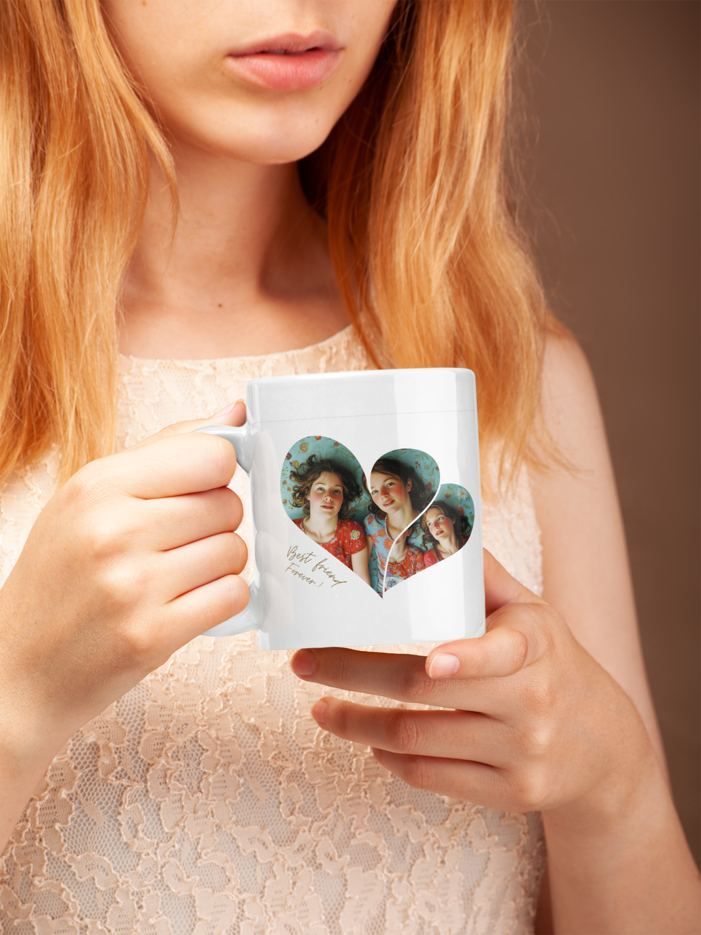 Best Friend Personalized Photos x 2 Mug