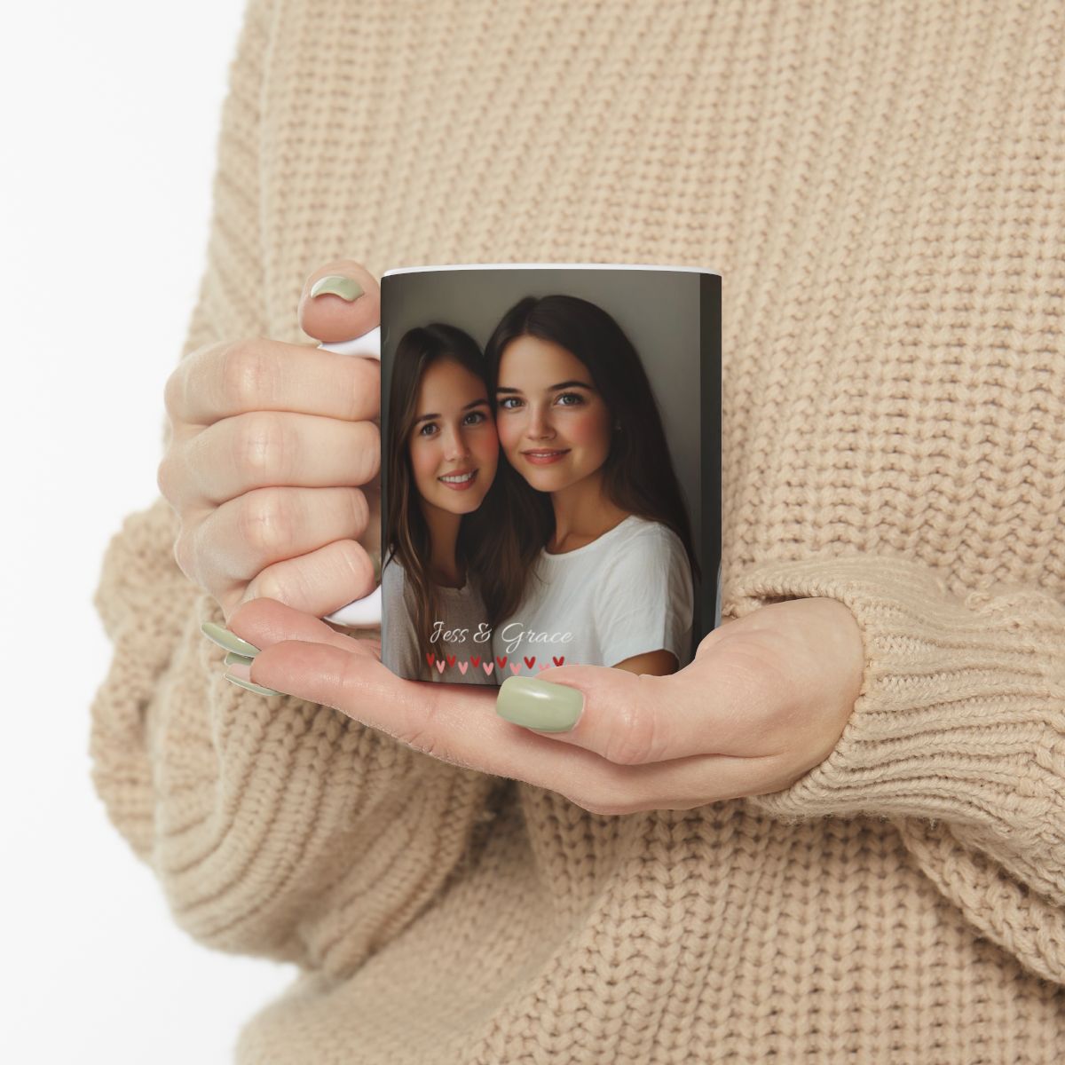 Custom Mug Photo Sisters