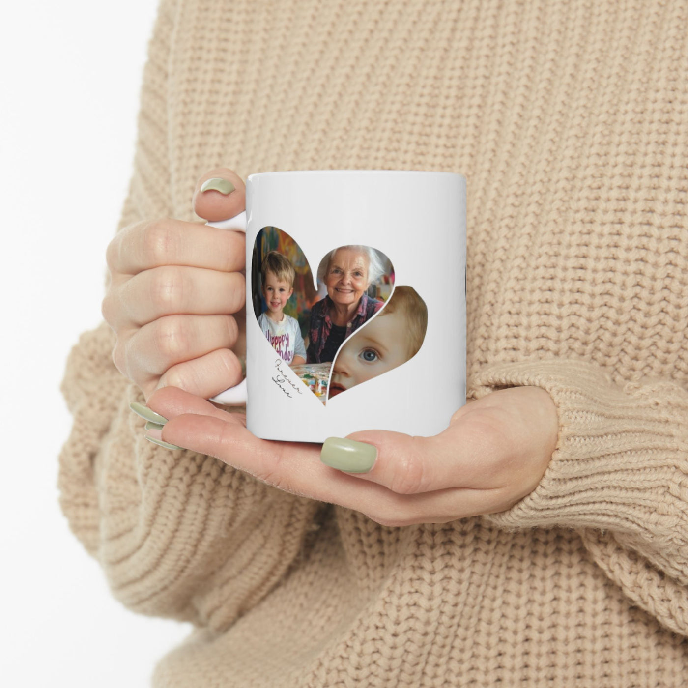 Grandmothers Photo Mug x 2 photos per mug