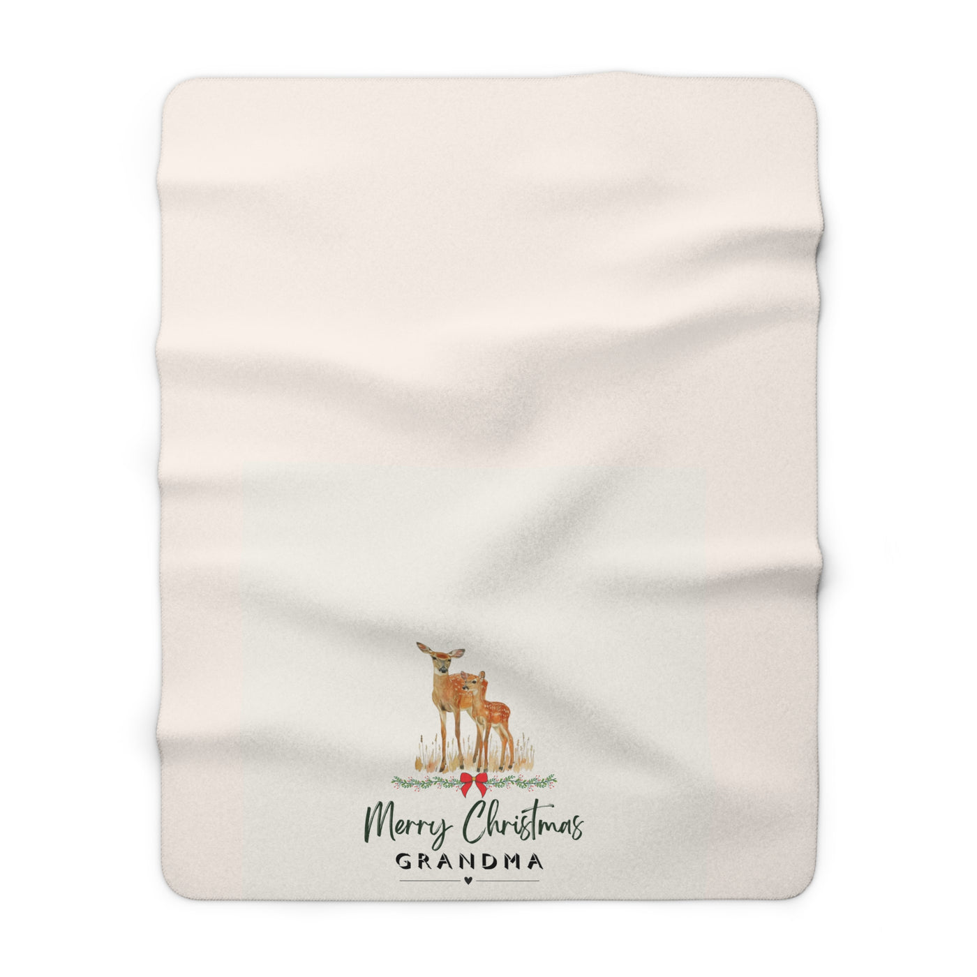 Merry Christmas Grandma Fleece Blanket