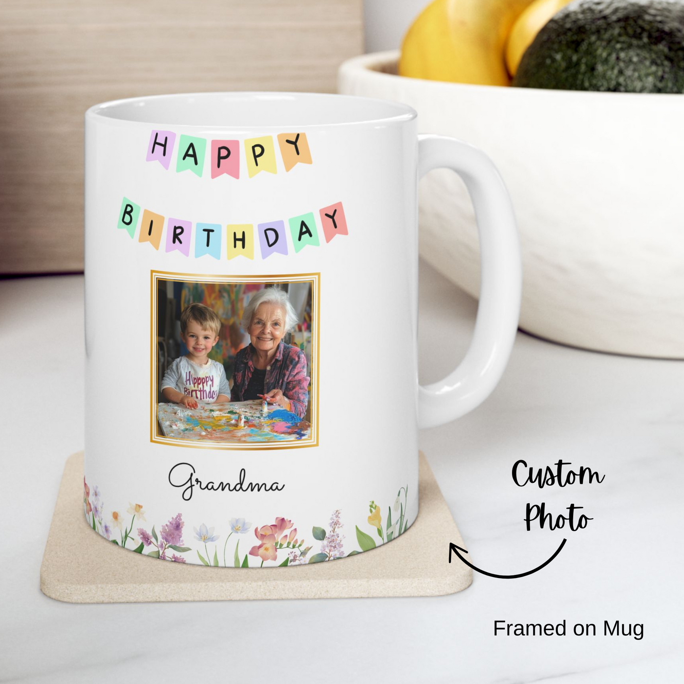 Photo Mug Happy Birthday Grandma