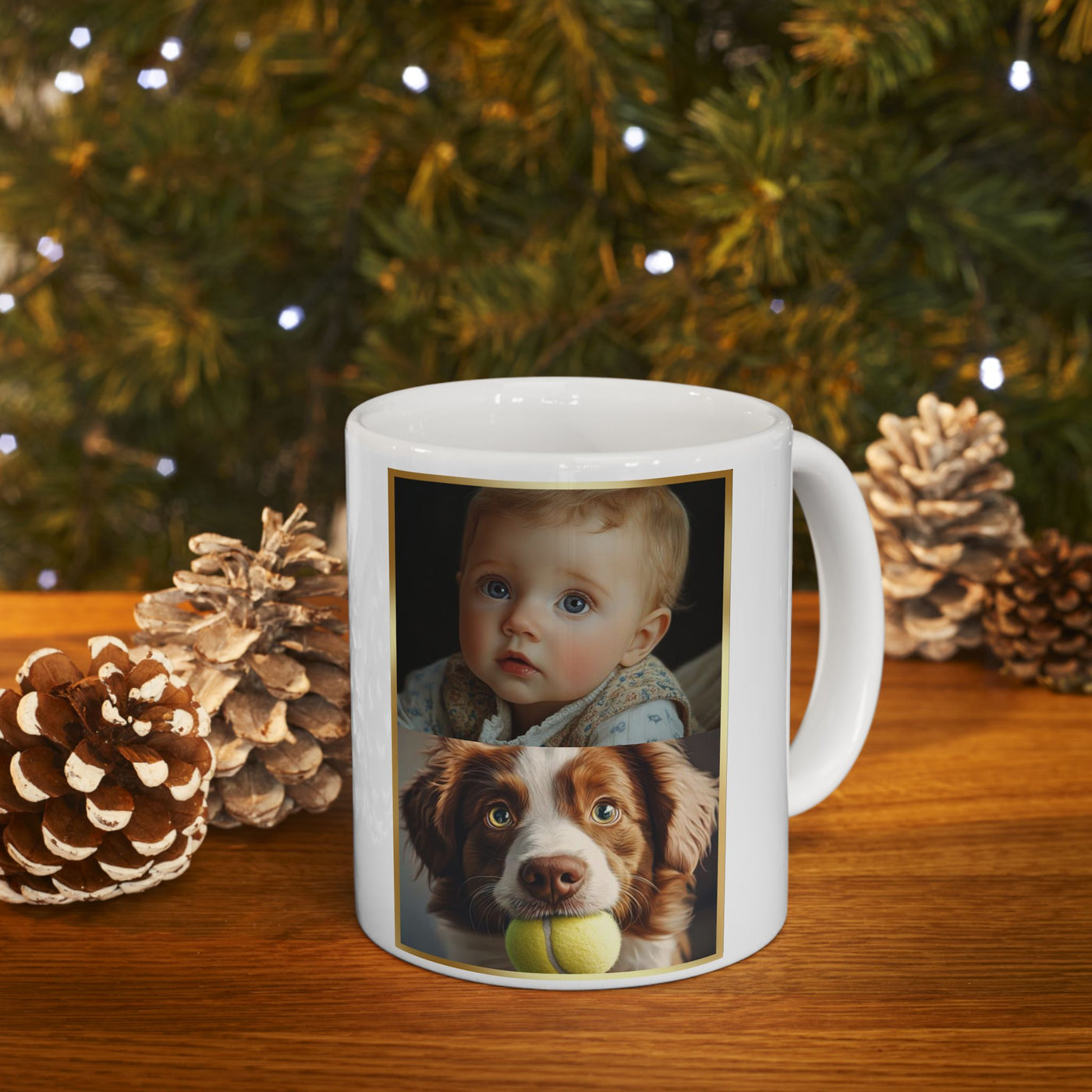 3 Photo Mug Happy Christmas Mom Mug Gift