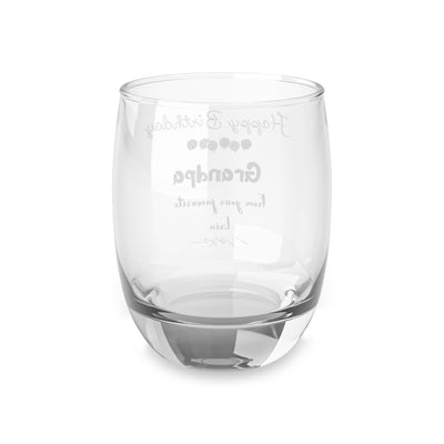 Whiskey Glass Grandpa Happy Birthday