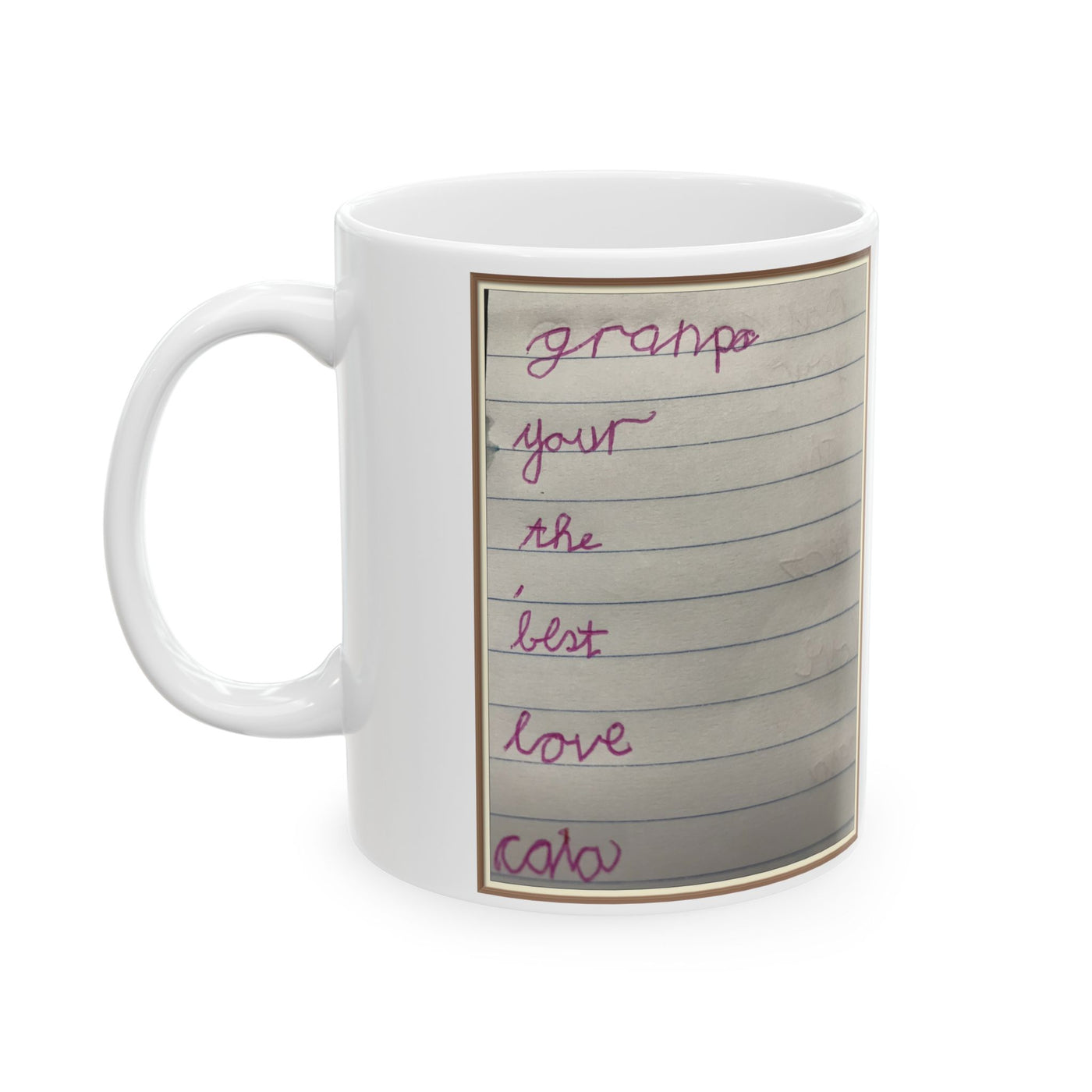 Childrens Writing Grandpa Mug