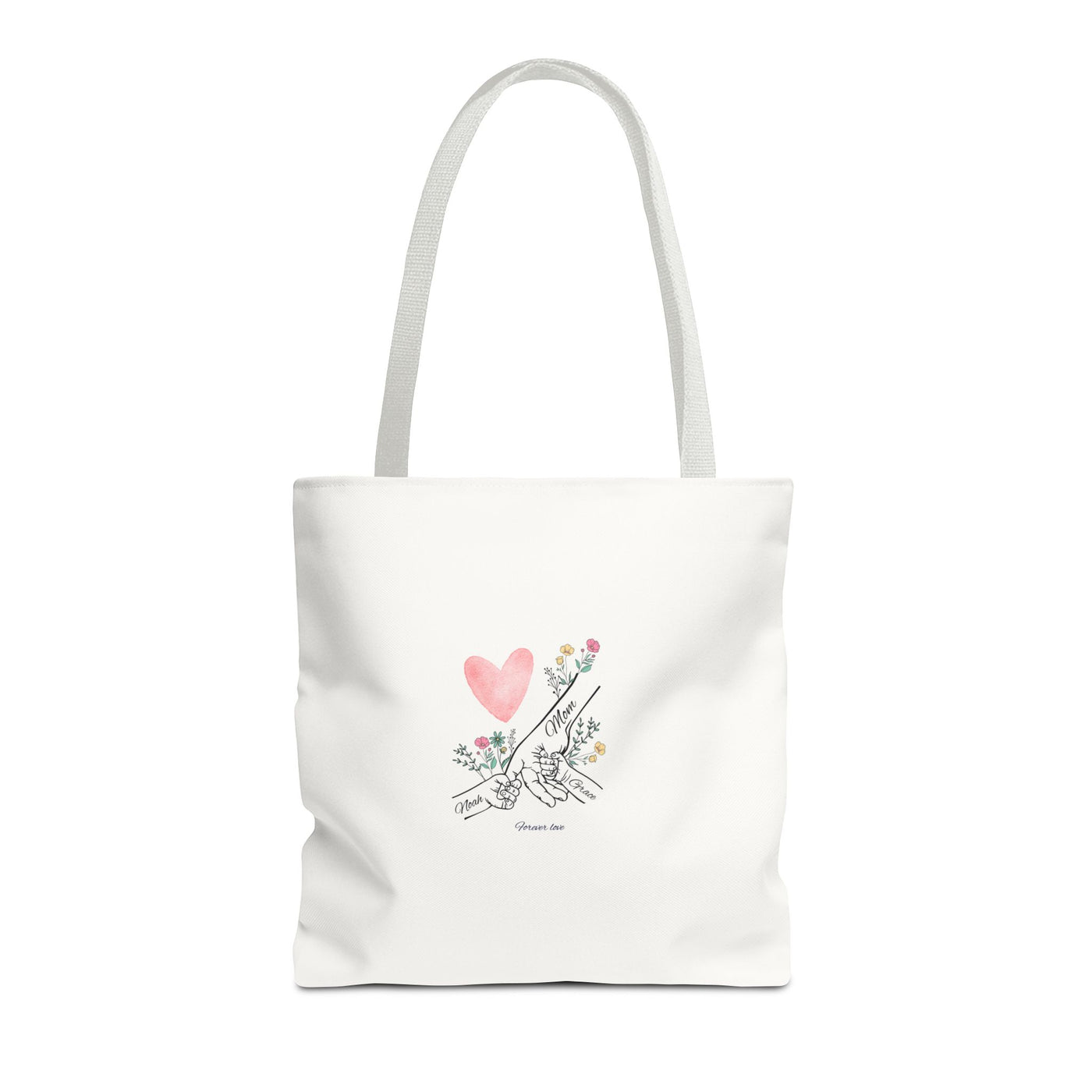 Mom Kids names Tote bag