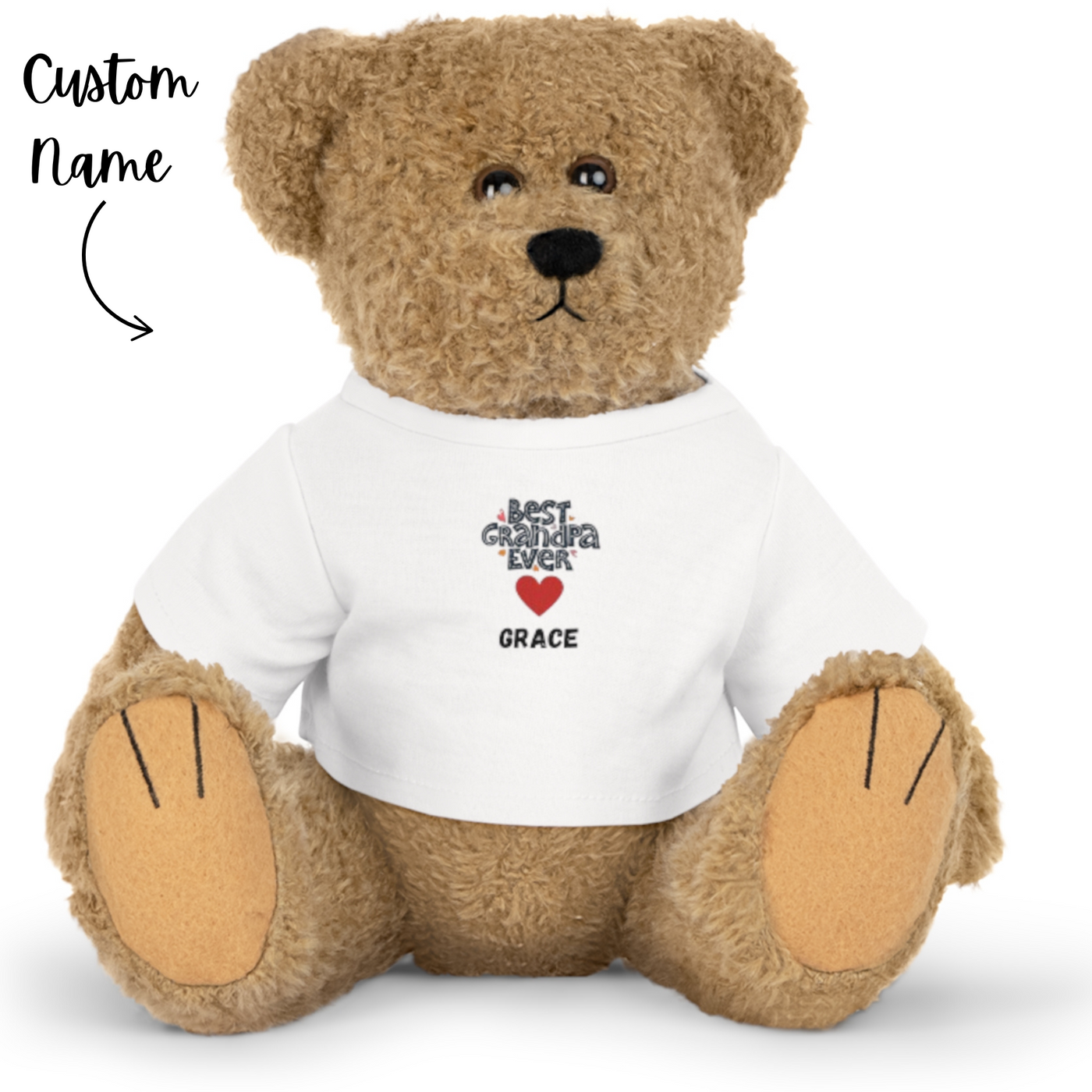 Personalized Name Grandma Plush Toy with T-Shirt