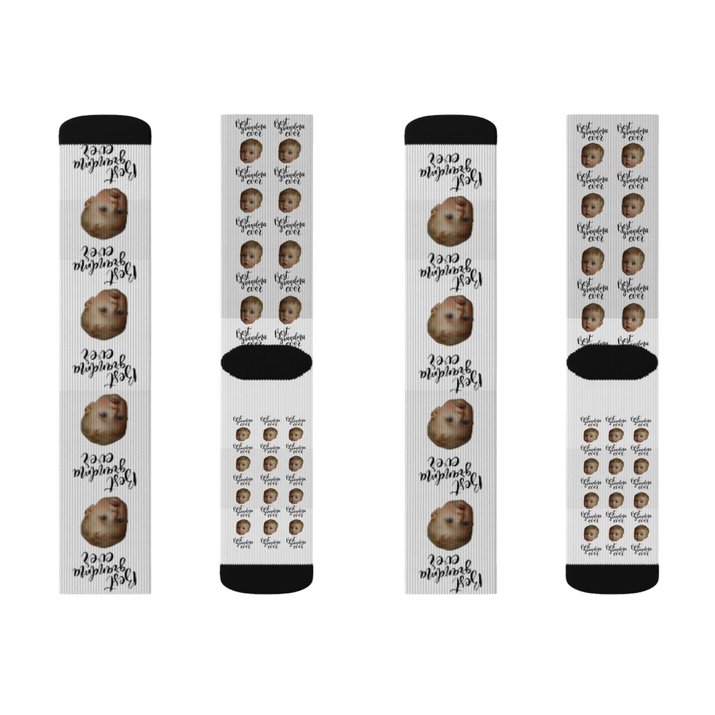 Personalized Face Socks Grandma Gift