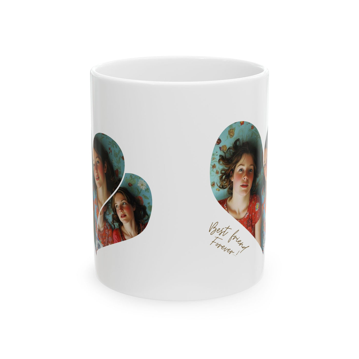 Best Friend Personalized Photos x 2 Mug