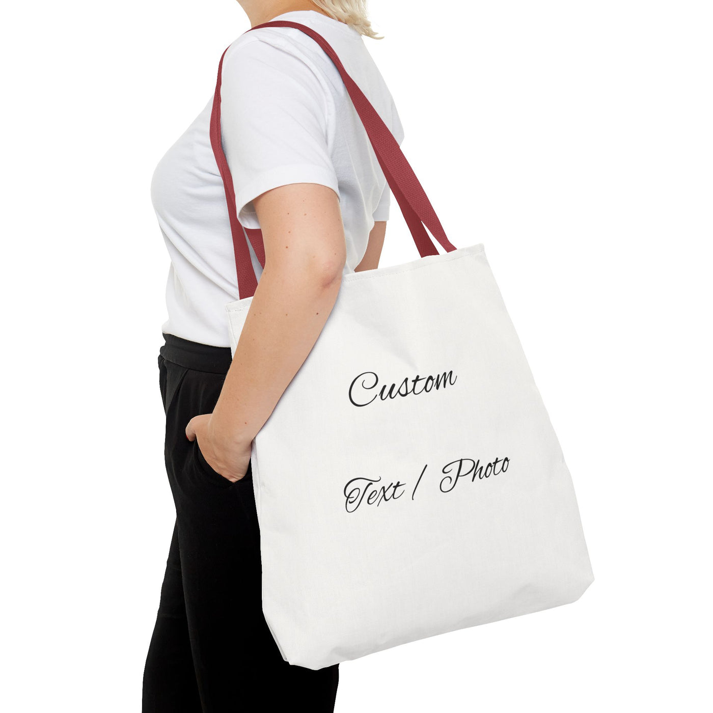 Custom Text or Photo Tote Bag