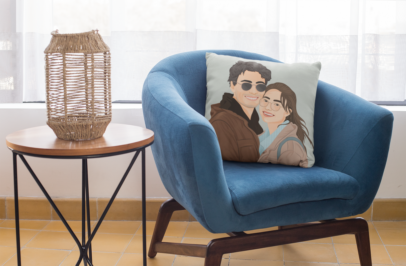 Custom Drawn Peron Pillow