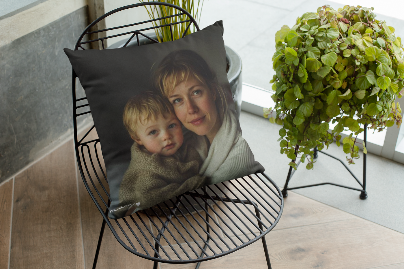 Personalized Photo Mom Pillow