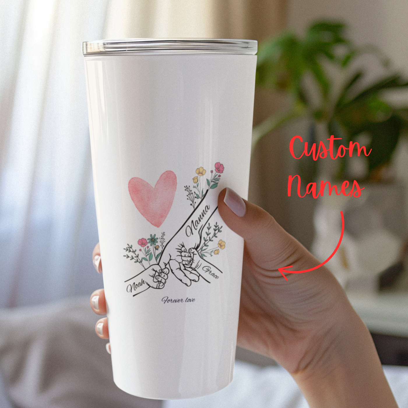 Personalized Name Grandma Names Tumbler 20 oz