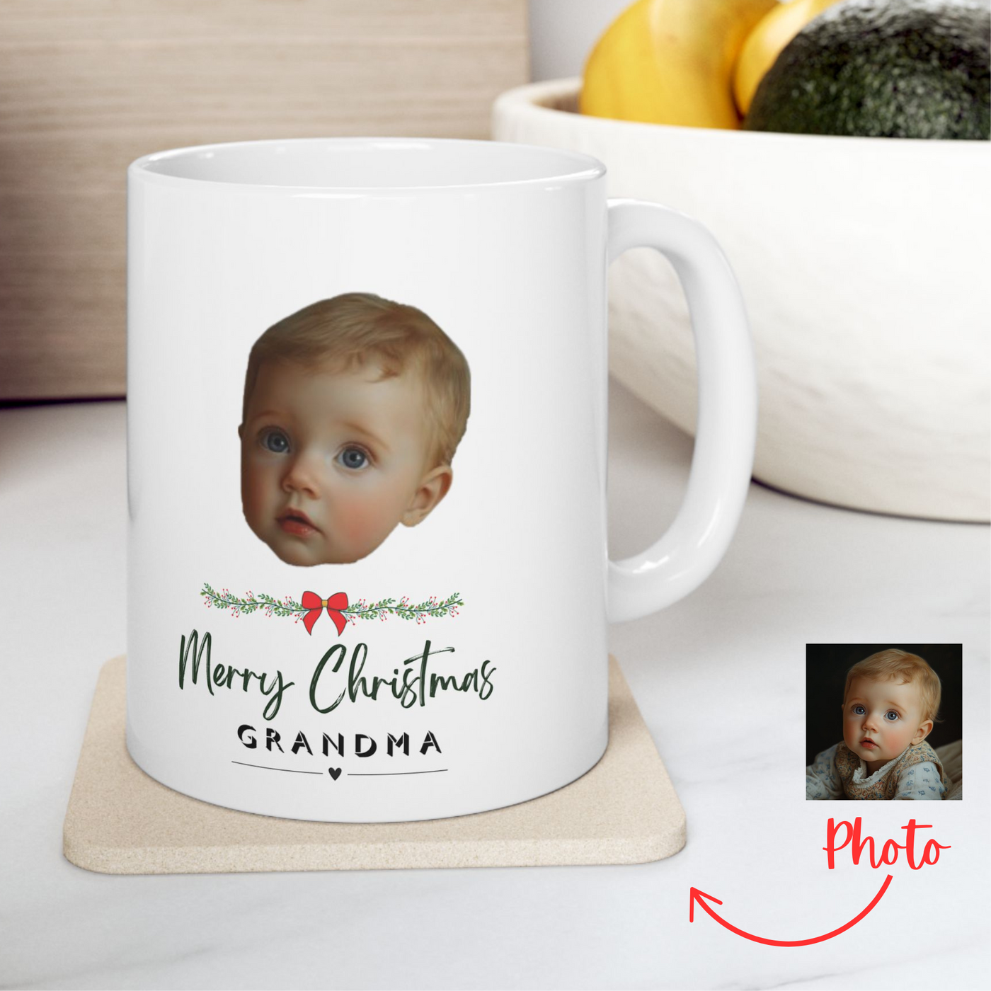 Photo Personalized Grandma Mug Gift