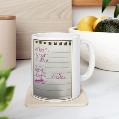 Childrens Writing Mom Mug