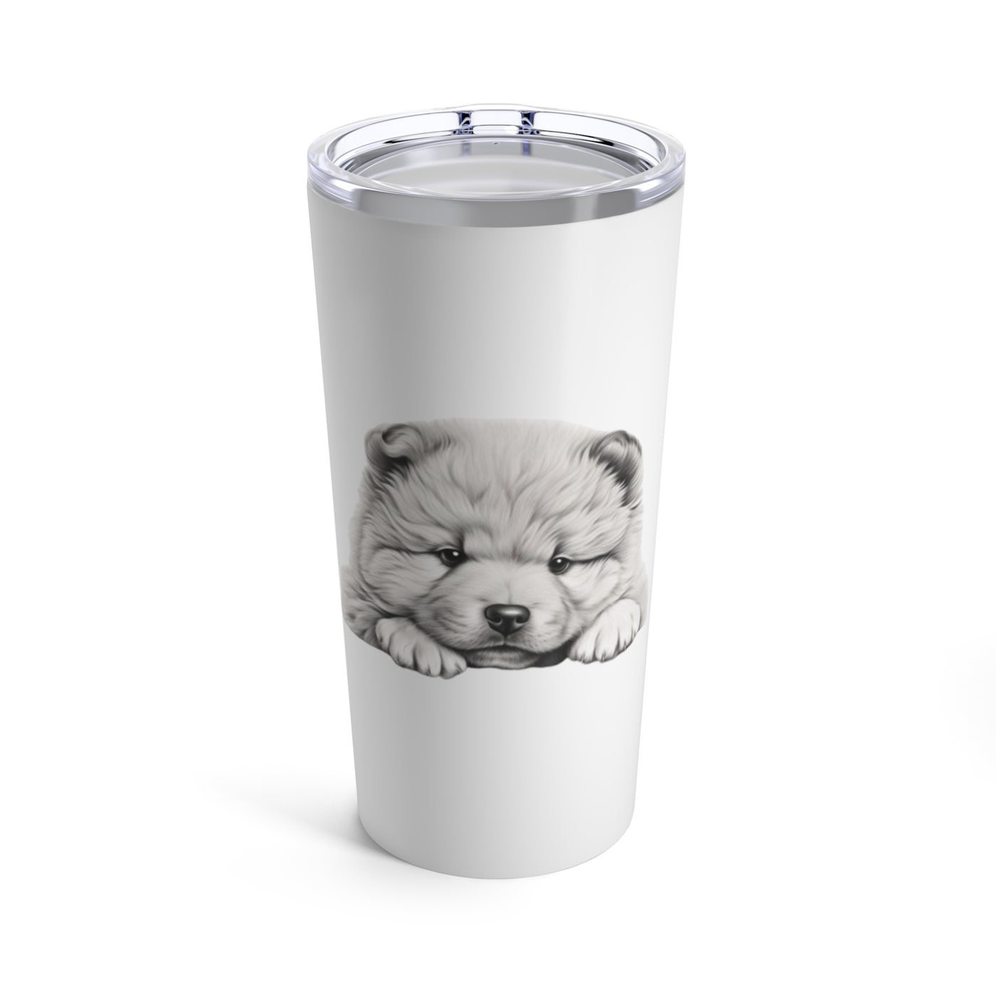 Chow Chow Tumbler, Stainless Steel Travel Mug with Handle, 14oz