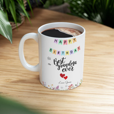 Name Personalized Grandma Mug