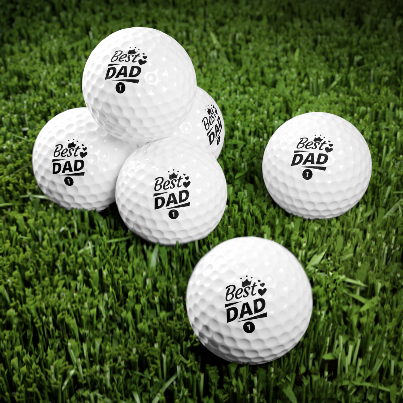 Personalized Dad Golf Balls, 6pcs