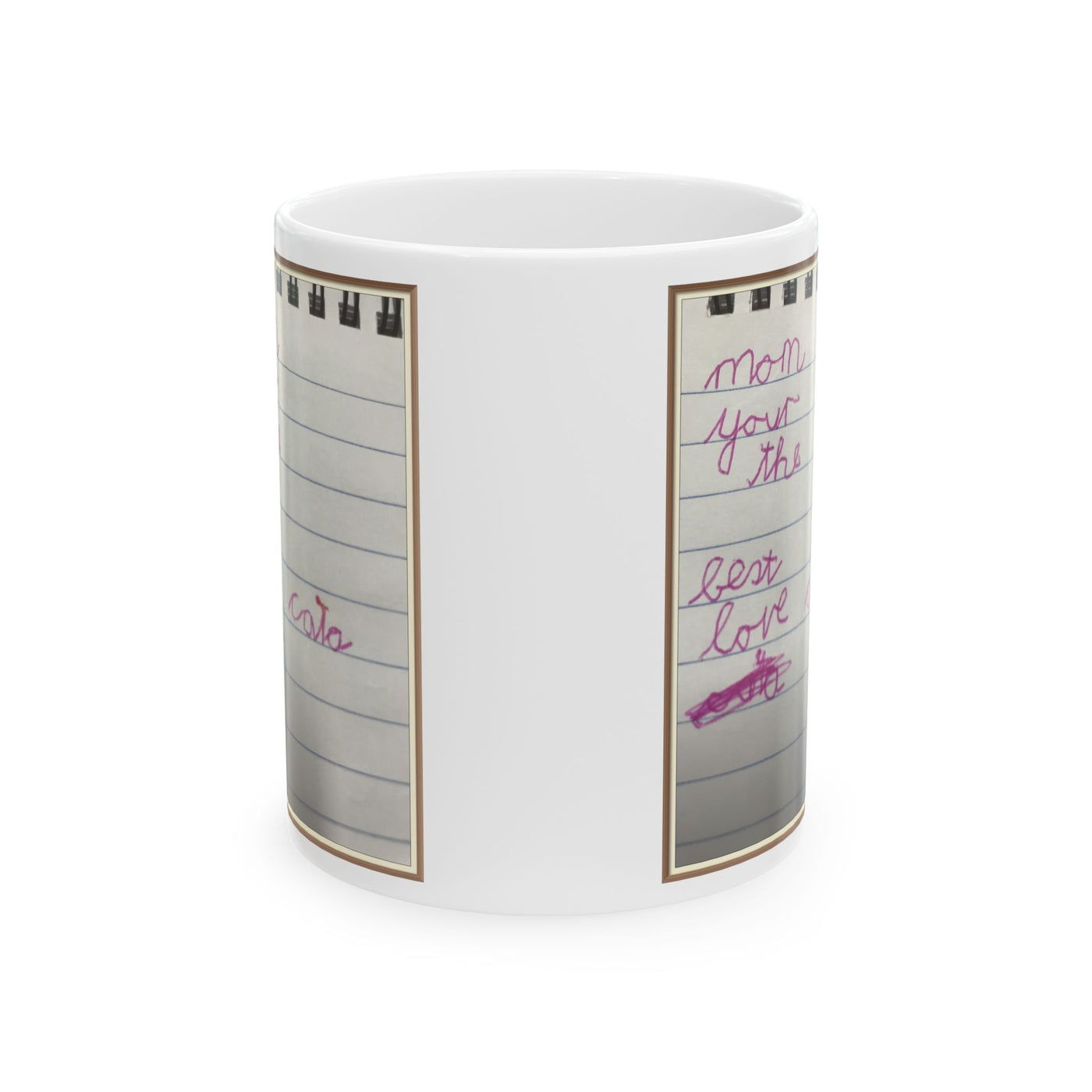 Childrens Writing Mom Mug