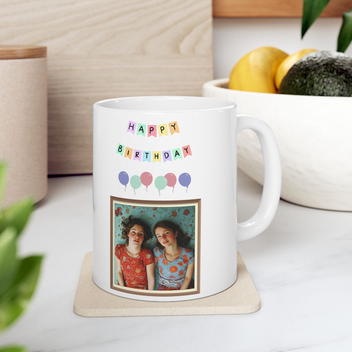 Happy Birthday Photo in a Frame Mug