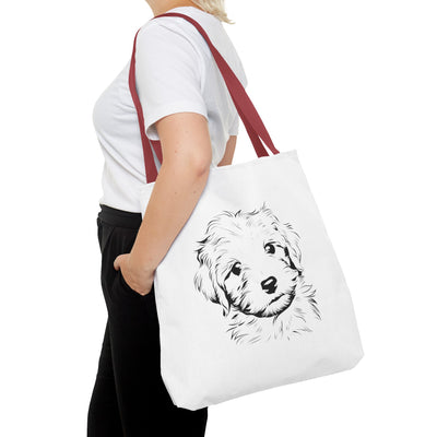 Poodle Puppy Tote Bag