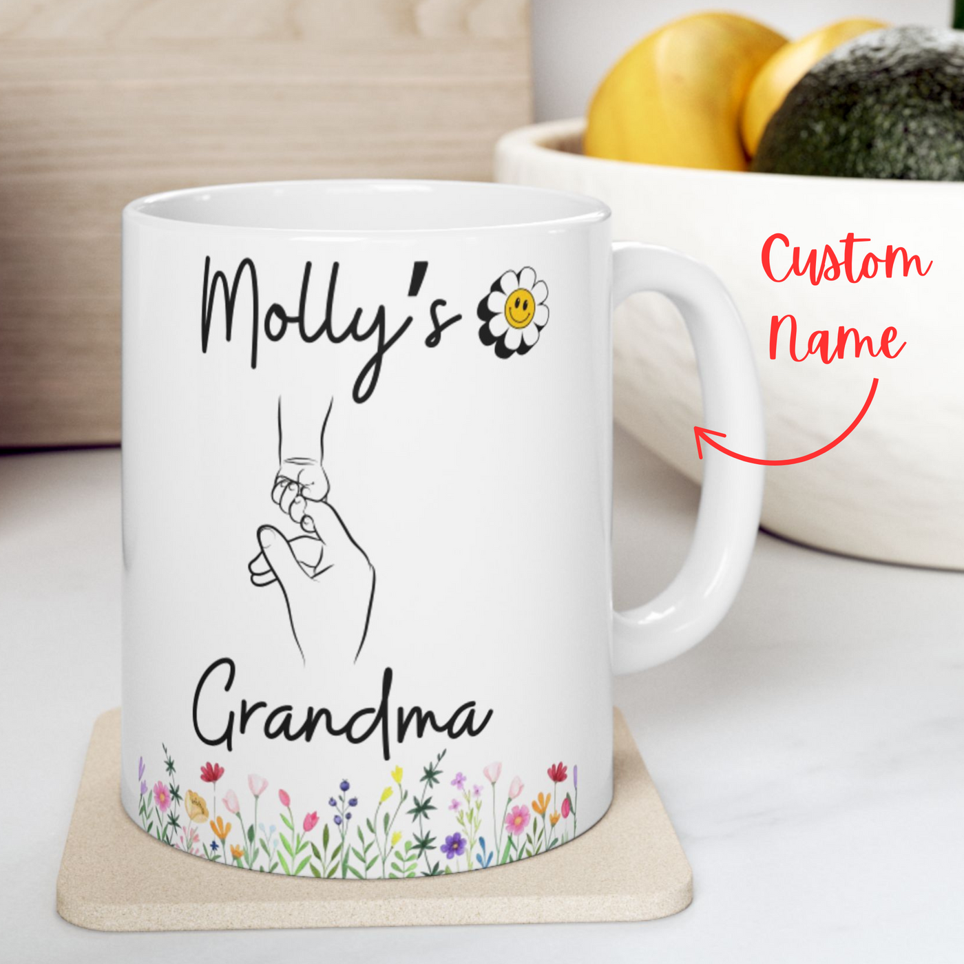 Custom Name Grandma Mug Gift