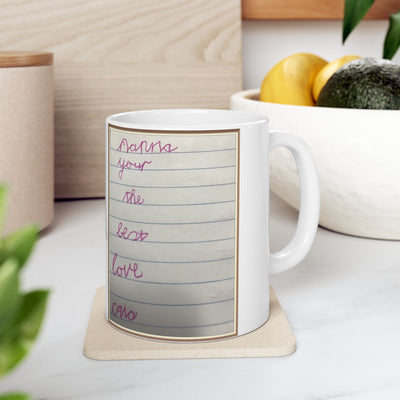 Childrens Writing Nanna Mug