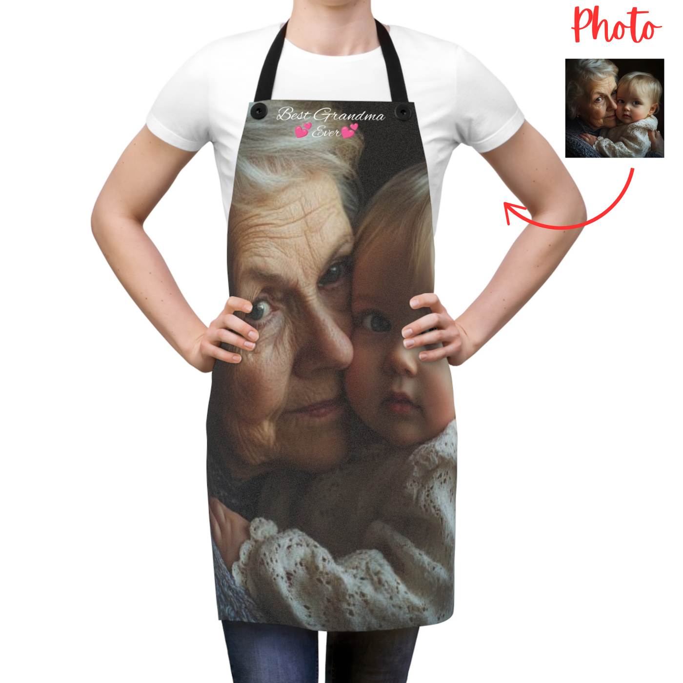 Grandma Custom Photo Apron