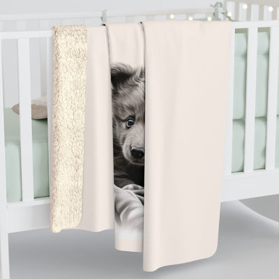 Bear Sherpa Fleece Blanket