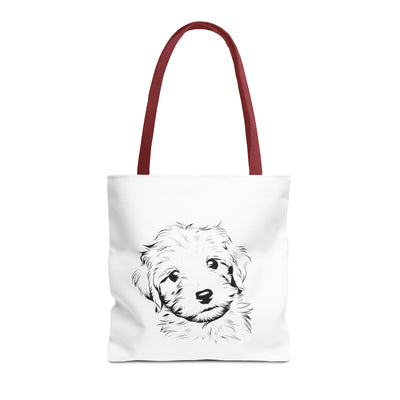 Poodle Puppy Tote Bag