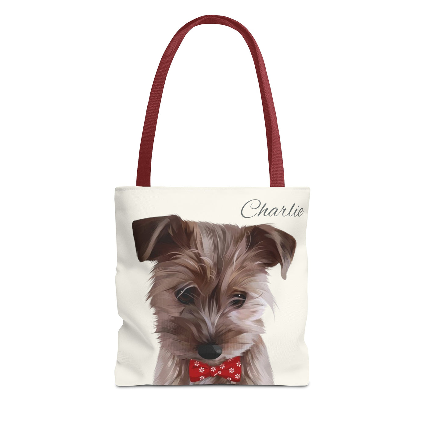 Personalized Dog Tote Bag - Using Pet Photo and Personalized Name