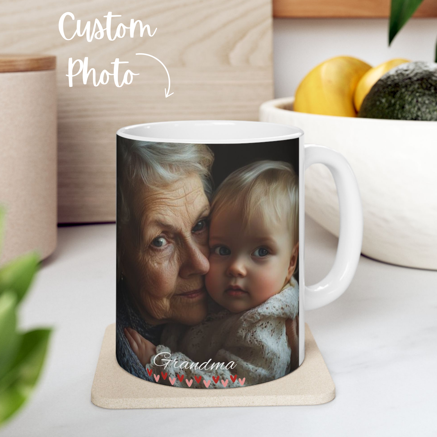 Custom Photo  Mug Grandma