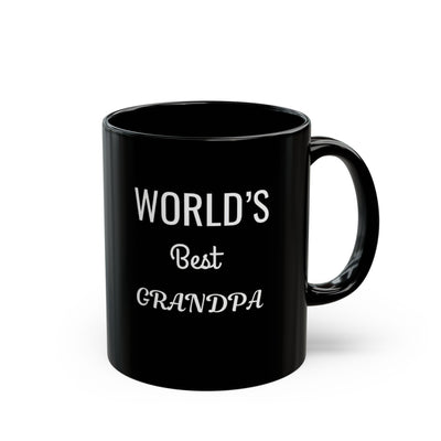 Worlds Best Grandpa Black Mug (11oz, 15oz)