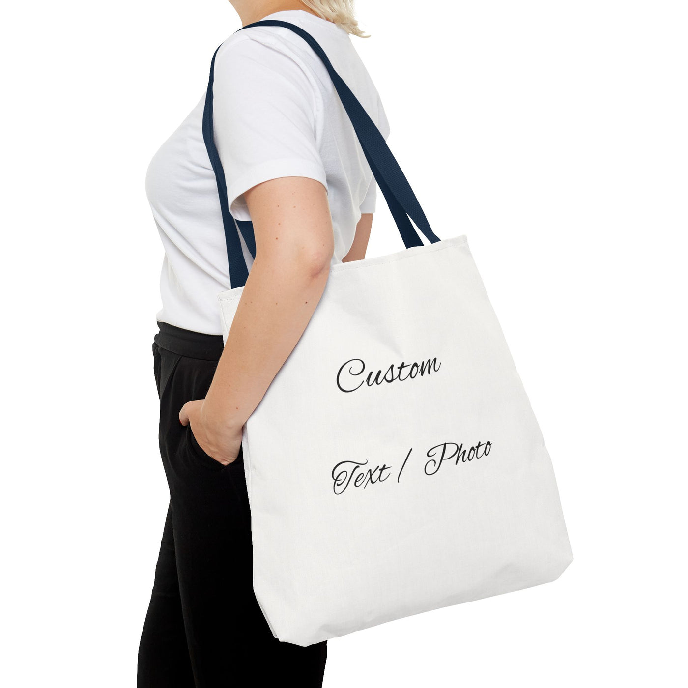 Custom Text or Photo Tote Bag