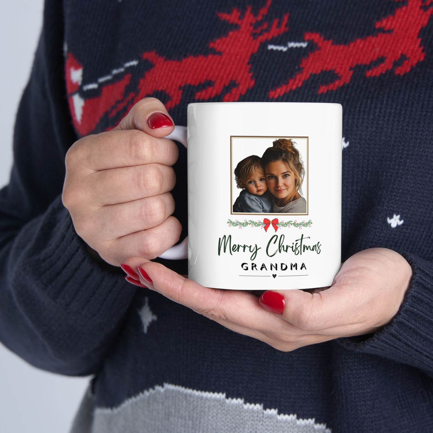 Photo Mug Christmas Gift Framed